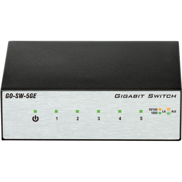 D-Link GO-SW-5GE 5 Ports Ethernet Switch - Gigabit Ethernet - 10/100/1000Base-T