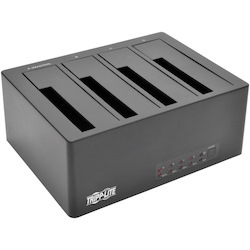 Tripp Lite 4-Bay USB 3.2 Gen1/eSATA to SATA Docking Station with Cloning 2.5 in. to 3.5 in. SATA Hard Drives
