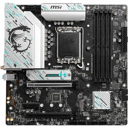 MSI B760M GAMING PLUS WIFI Gaming Desktop Motherboard - Intel B760 Chipset - Socket LGA-1700 - Micro ATX