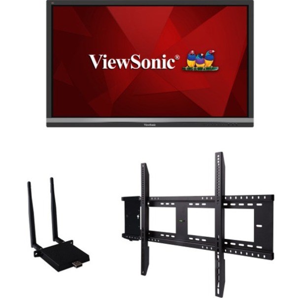 ViewSonic ViewBoard IFP5550-E1 - 4K Interactive Display with WiFi Adapter and Fixed Wall Mount - 350 cd/m2 - 55"