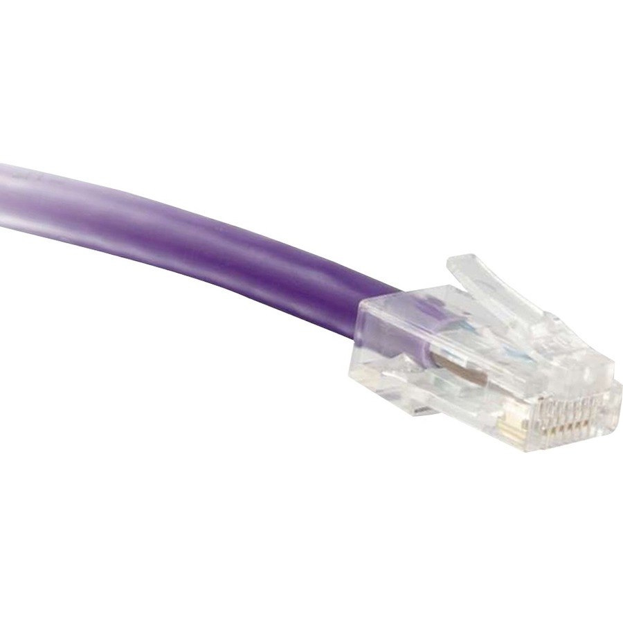 ENET Cat5e Purple 6 Foot Non-Booted (No Boot) (UTP) High-Quality Network Patch Cable RJ45 to RJ45 - 6Ft