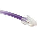 ENET Cat5e Purple 75 Foot Non-Booted (No Boot) (UTP) High-Quality Network Patch Cable RJ45 to RJ45 - 75Ft