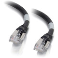 C2G-1ft Cat6a Snagless Shielded (STP) Network Patch Cable - Black