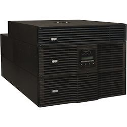 Tripp Lite by Eaton UPS SmartOnline 208 & 120V 8kVA 7.2kW Double-Conversion UPS 8U Rack/Tower Extended Run Network Card Options USB DB9 Serial Bypass Switch NEMA outlets