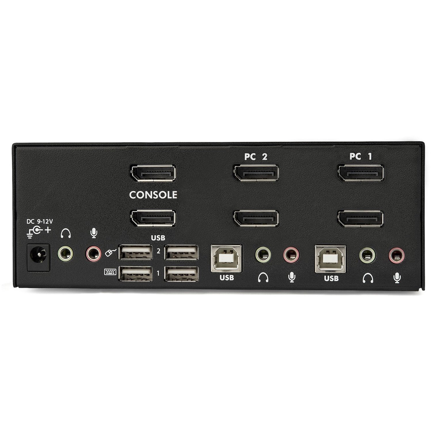 StarTech.com 2-Port DisplayPort KVM Switch - Dual-Monitor - 4K 60 - with Audio & USB Peripheral Support - DP 1.2 - USB Hub (SV231DPDDUA2)