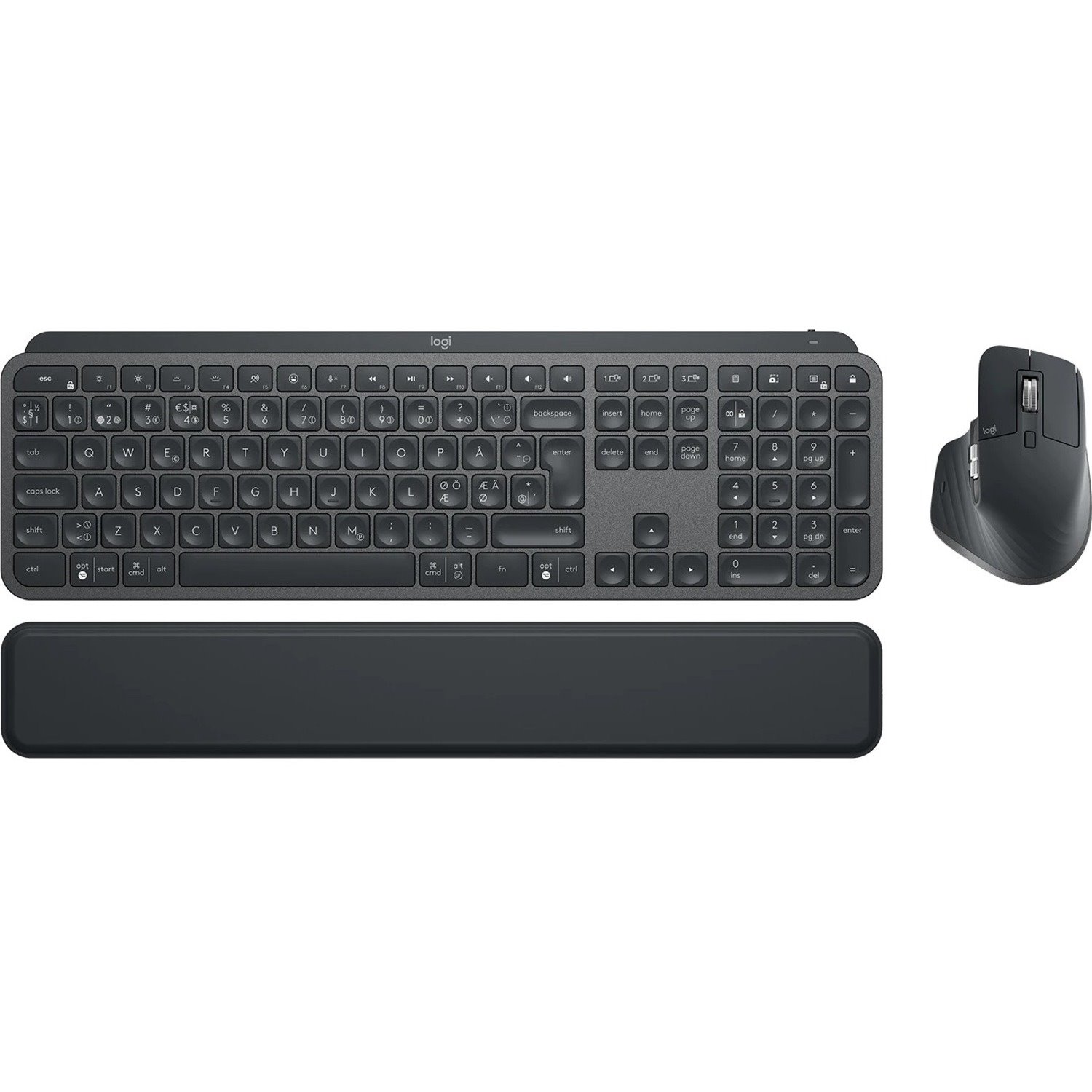 Logitech MX Keys Combo for Business Keyboard & Mouse - QWERTY - Pan-Nordic, Swedish, Finnish, Norwegian, Danish