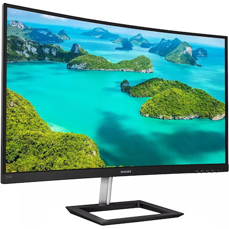 Philips 272E1CA 27" Class Full HD Curved Screen LCD Monitor - 16:9 - Textured Black