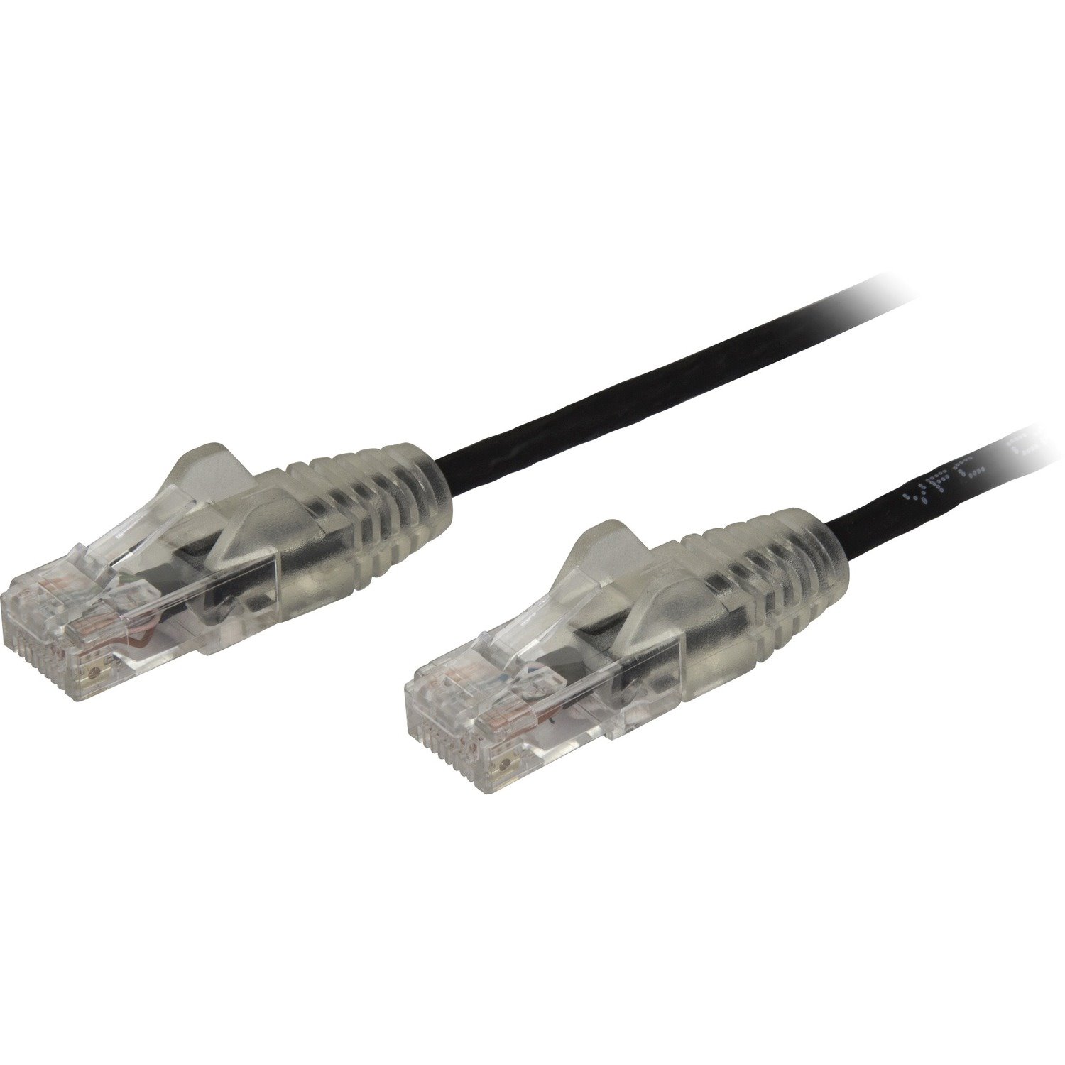 StarTech.com 3ft CAT6 Cable - Slim CAT6 Patch Cord - Black - Snagless RJ45 Connectors - Gigabit Ethernet Cable - 28 AWG - LSZH (N6PAT3BKS)