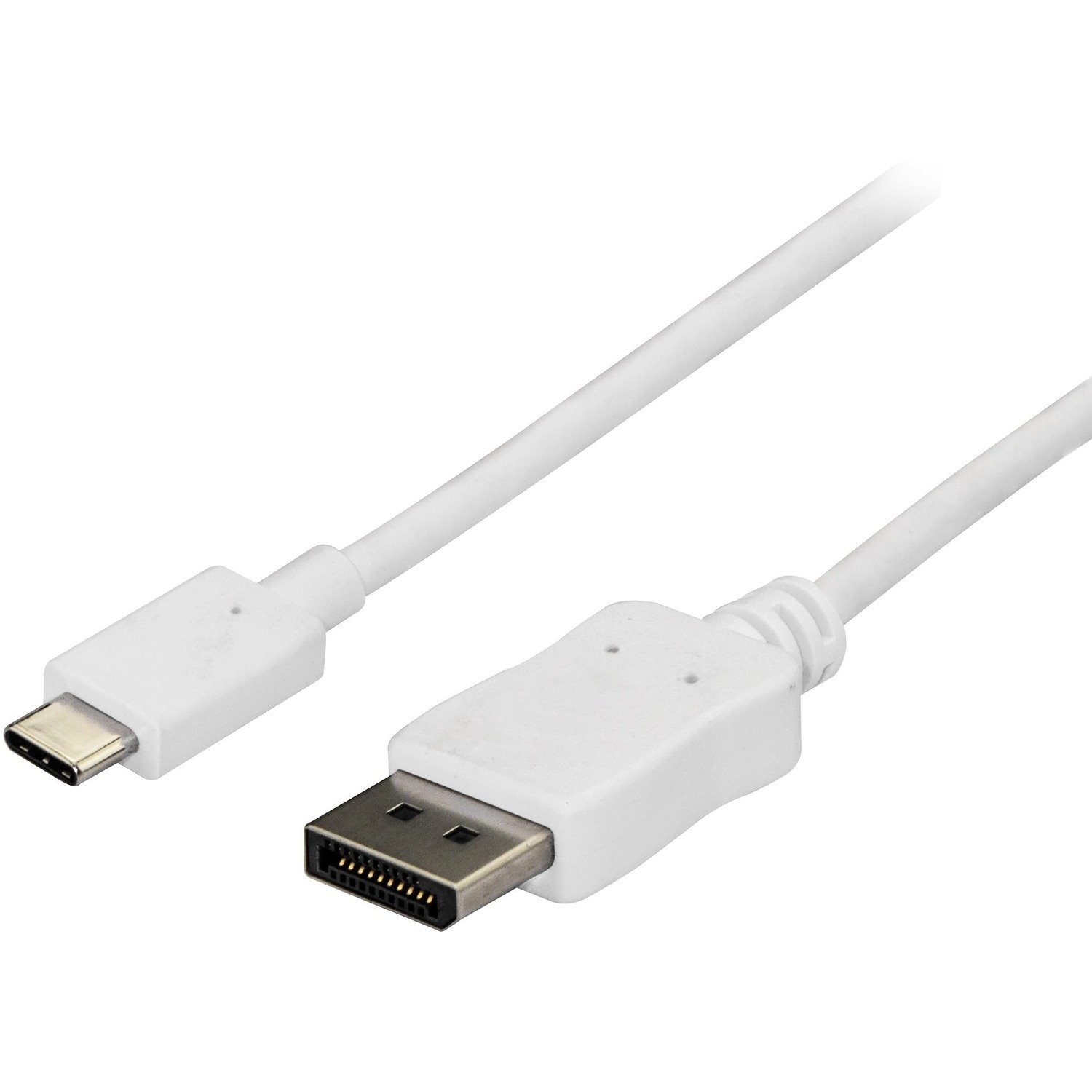 StarTech.com 6ft/1.8m USB C to DisplayPort 1.2 Cable 4K 60Hz - USB Type-C to DP Video Adapter Monitor Cable HBR2 - TB3 Compatible - White