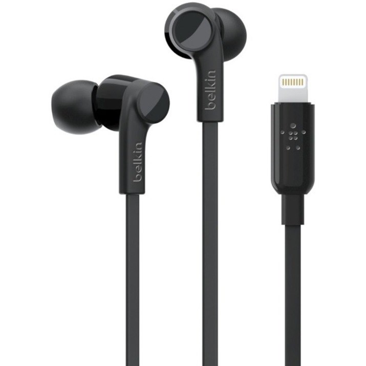 Belkin SOUNDFORM Wired Earbud Stereo Earset - Black