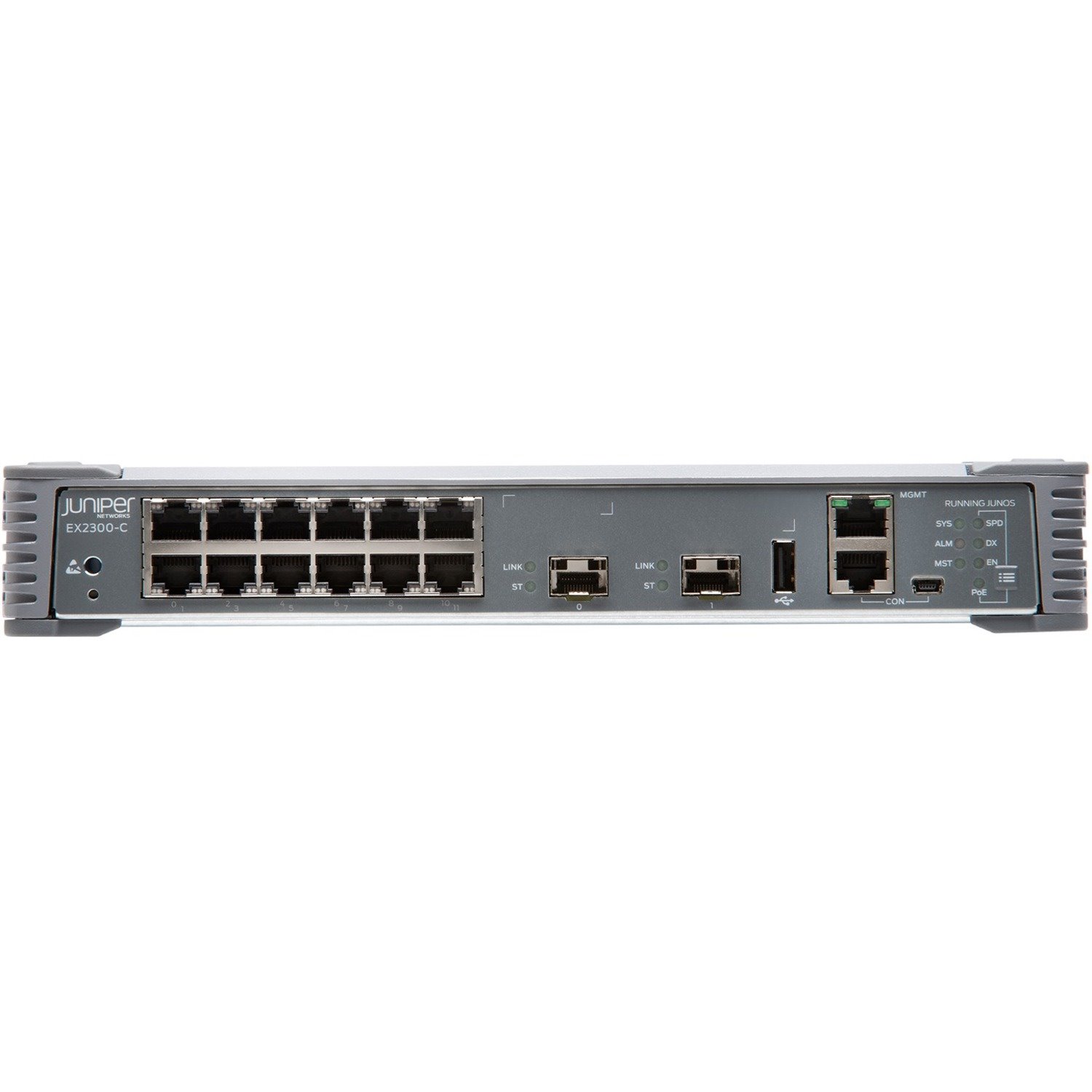Juniper EX2300-C EX2300-C-12T 12 Ports Manageable Layer 3 Switch - Gigabit Ethernet, 10 Gigabit Ethernet - 10/100/1000Base-T, 10GBase-X - TAA Compliant