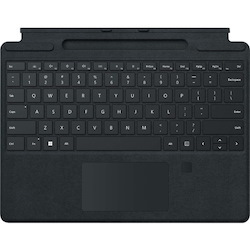 Microsoft Signature Keyboard/Cover Case for 13" Microsoft Surface Pro 8, Surface Pro X Tablet - Black