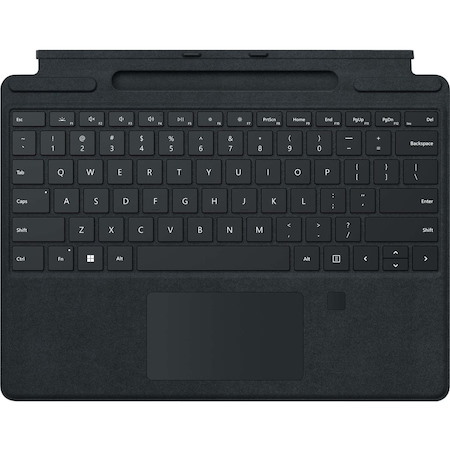 Microsoft Signature Keyboard/Cover Case for 13" Microsoft Surface Pro 8, Surface Pro X Tablet - Black