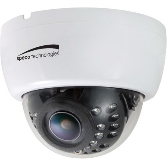 Speco HLED33DTW 2 Megapixel Indoor HD Surveillance Camera - Color - Dome - White - TAA Compliant