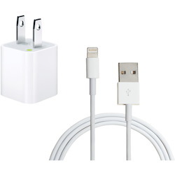 4XEM iPhone/iPod Charging Kit - Apple Charger and 3ft Lightning 8 Pin Cable - MFi Certified