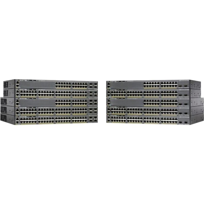 Cisco Catalyst 2960-X 2960X-24PS-L 24 Ports Manageable Ethernet Switch - 10/100/1000Base-T - Refurbished