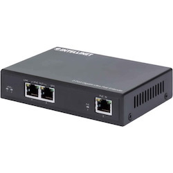 Intellinet 2-Port Gigabit Ultra PoE Extender, Adds up to 100 m (328 ft.) to PoE Range, PoE Power Budget 60 W, Two PSE Ports with 30 W Output Each, IEEE 802.3bt/at/af Compliant, Metal Housing