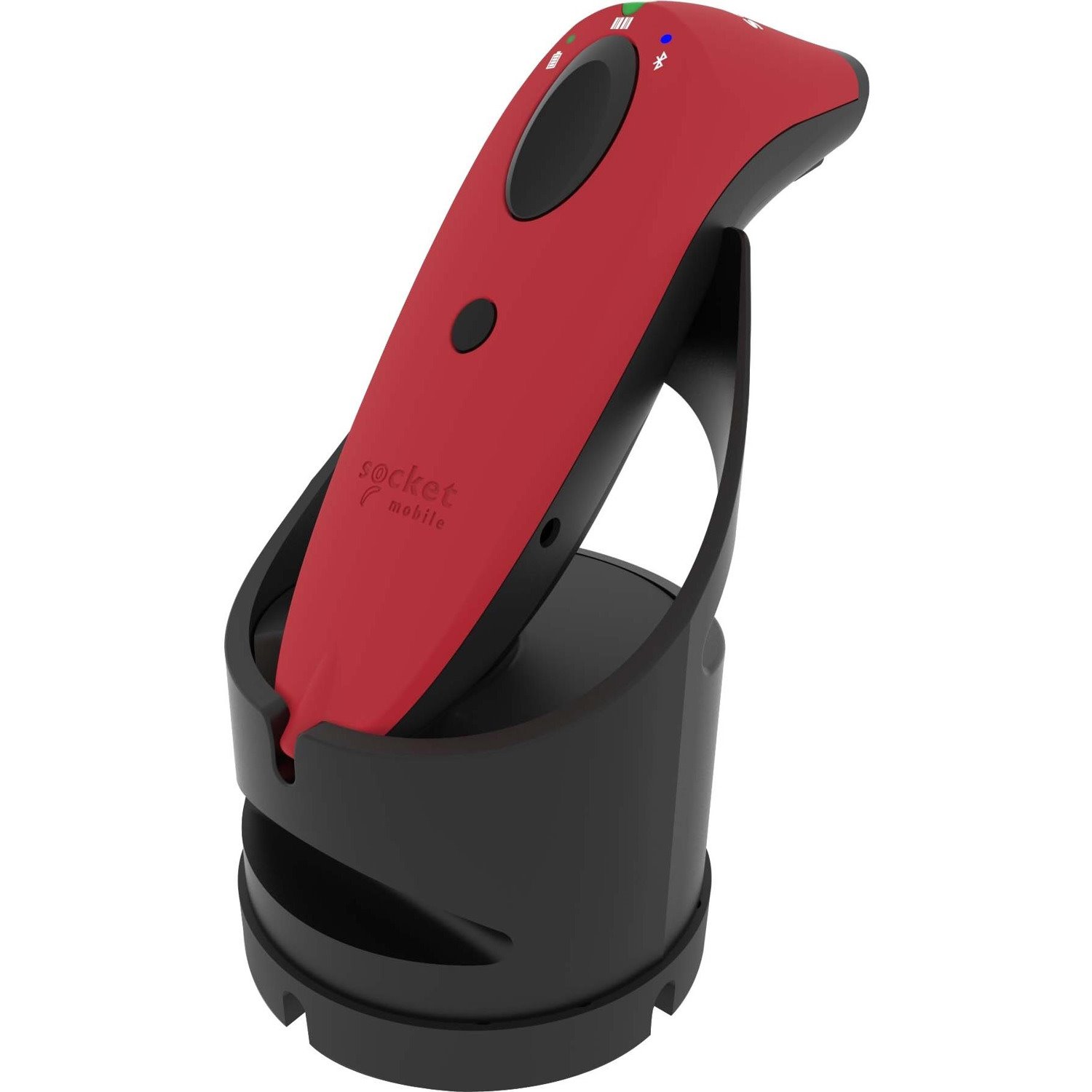Socket Mobile SocketScan S730 Handheld Barcode Scanner - Wireless Connectivity - Red, Black