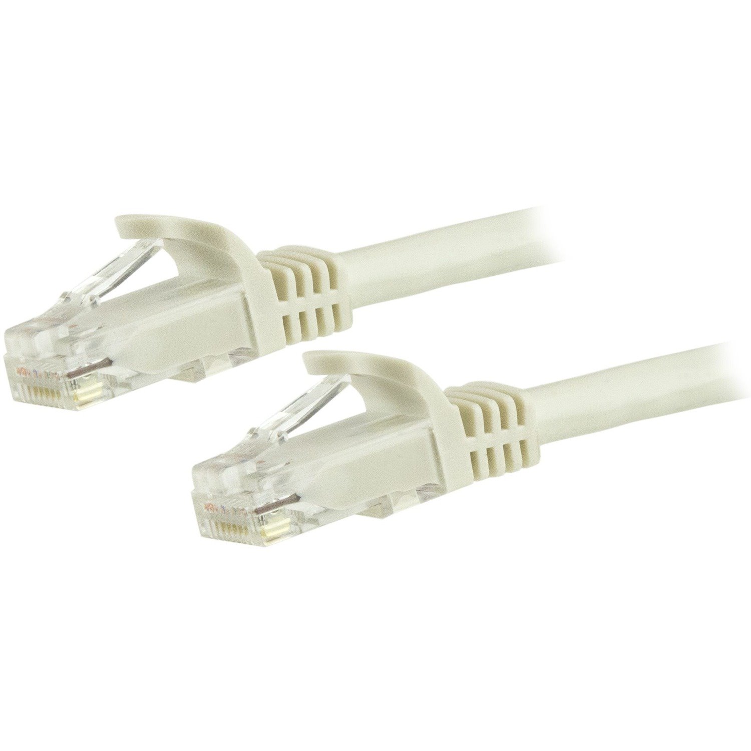 StarTech.com 15m CAT6 Ethernet Cable - White Snagless Gigabit - 100W PoE UTP 650MHz Category 6 Patch Cord UL Certified Wiring/TIA