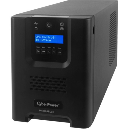 CyberPower PRO Series 1000VA Tower UPS with LCD - 3 Yrs Adv. Replacement