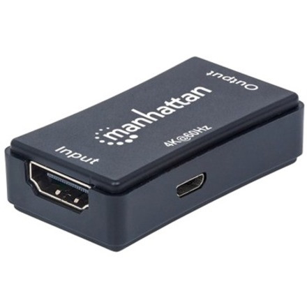 HDMI Repeater, 4K@60Hz, Active, Boosts HDMI Signal up to 40m, Black, Three Year Warranty, Blister