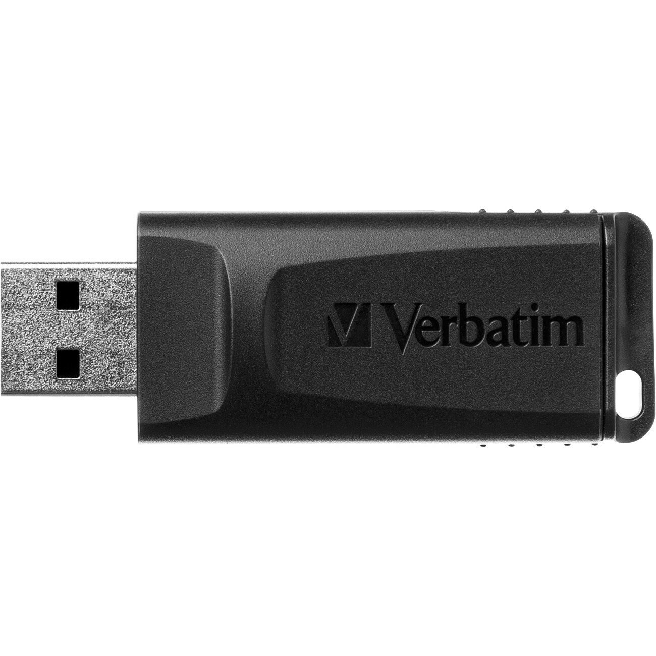 Verbatim Slider 128 GB USB 2.0 Type A Flash Drive - Black