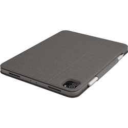 Logitech Folio Touch Keyboard/Cover Case (Folio) for 11" Apple, Logitech iPad Pro, iPad Pro (2nd Generation), iPad Pro (3rd Generation) Tablet - Oxford Gray