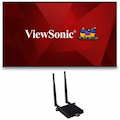 ViewSonic Commercial Display CDE7530-W1 - 4K, 24/7 Operation, Integrated Software and WiFi Adapter - 450 cd/m2 - 75"