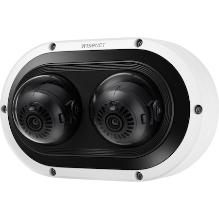 Wisenet PNM-7082RVD 2 Megapixel Outdoor Full HD Network Camera - Color - Dome - White - TAA Compliant