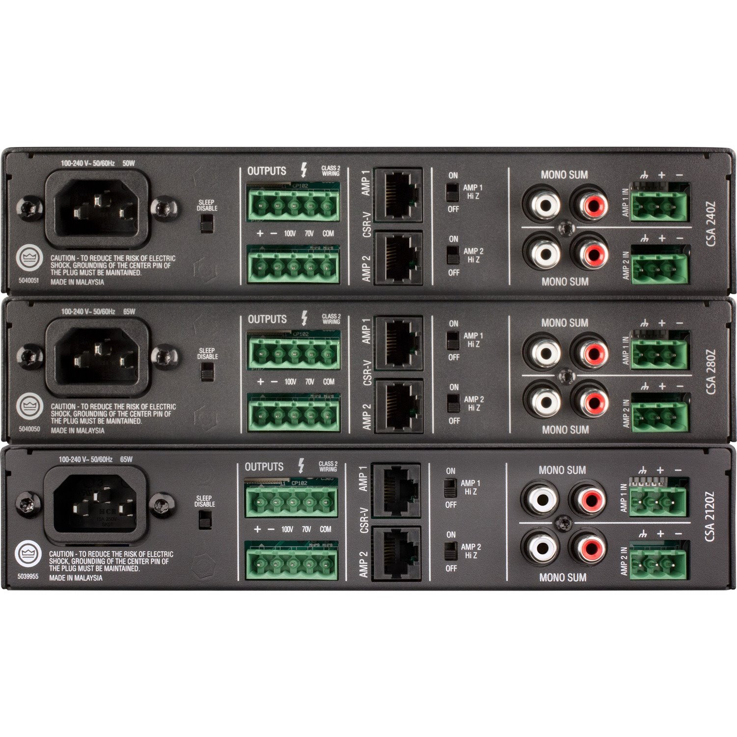 JBL Commercial Commercial 280Z Amplifier - 160 W RMS - 2 Channel - Black