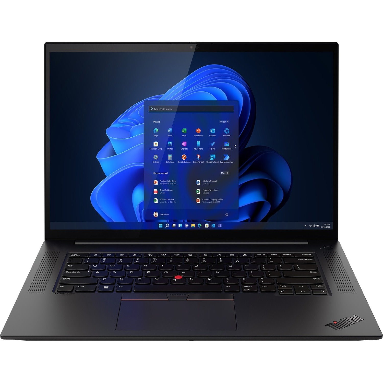 Lenovo ThinkPad X1 Extreme Gen 5 21DE0047US 16" Notebook - WQUXGA - Intel Core i7 12th Gen i7-12700H - 16 GB - 512 GB SSD - English Keyboard - Black Weave