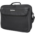 Cambridge Laptop Bag 15.6" , Clamshell Design, Black, LOW COST, Accessories Pocket, Document Compartment on Back, Shoulder Strap (removable), Equivalent to Targus TAR300, Notebook Case, Three Year Warranty