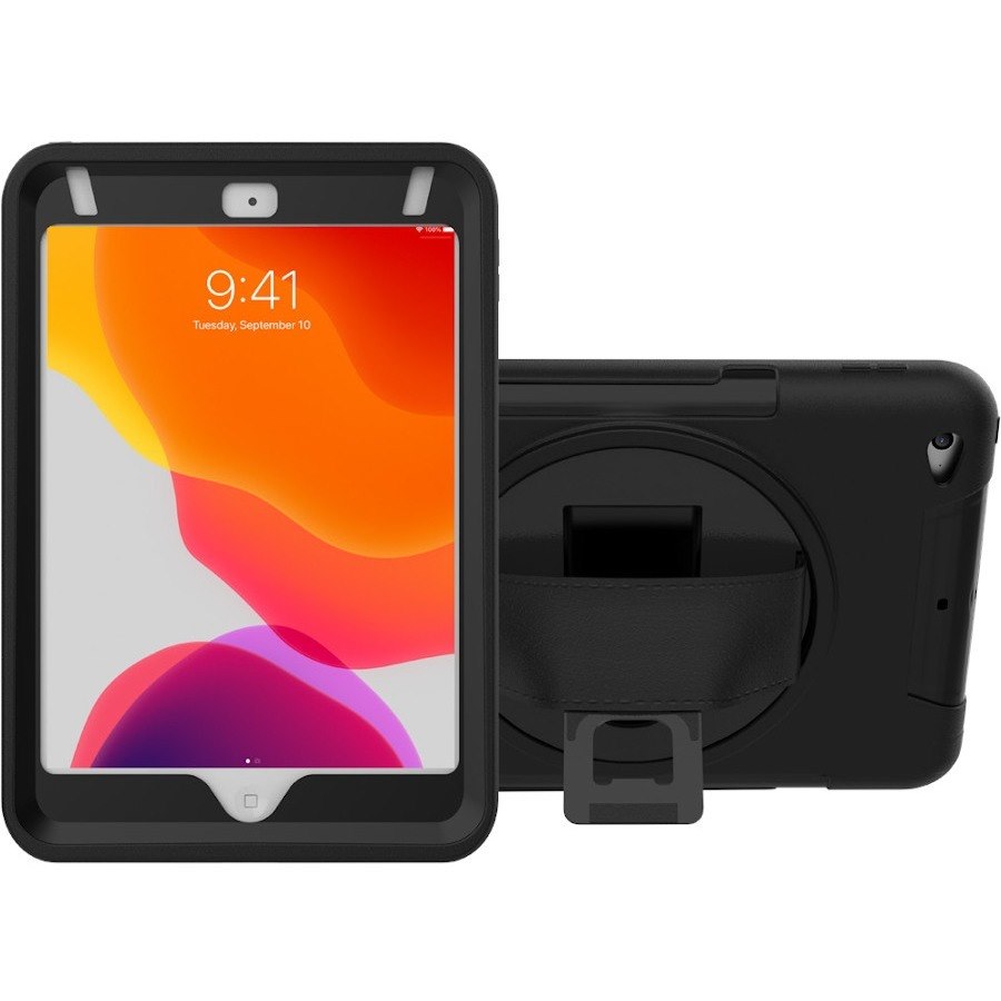 CTA Digital Protective Case with Built-in 360Â&deg; Rotatable Grip Kickstand for iPad Mini