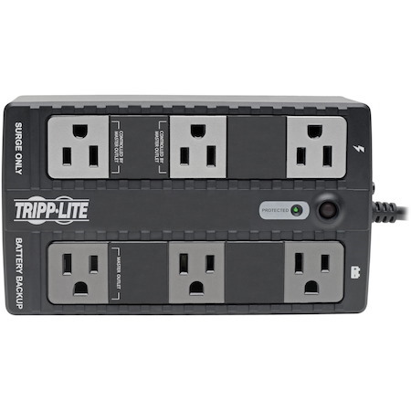 Tripp Lite by Eaton 350VA 210W Standby UPS - 6 NEMA 5-15R Outlets, 120V, 50/60 Hz, 5-15P Plug, ENERGY STAR, Desktop/Wall - Battery Backup