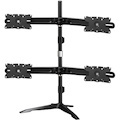 Amer Mounts Quad Monitor Stand Mount Supports Flat Panel Size up to 32" AMR4S32