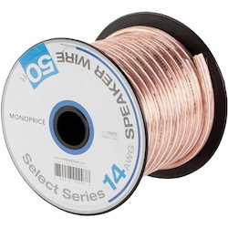 Monoprice Select Series 14AWG Speaker Wire, 50ft