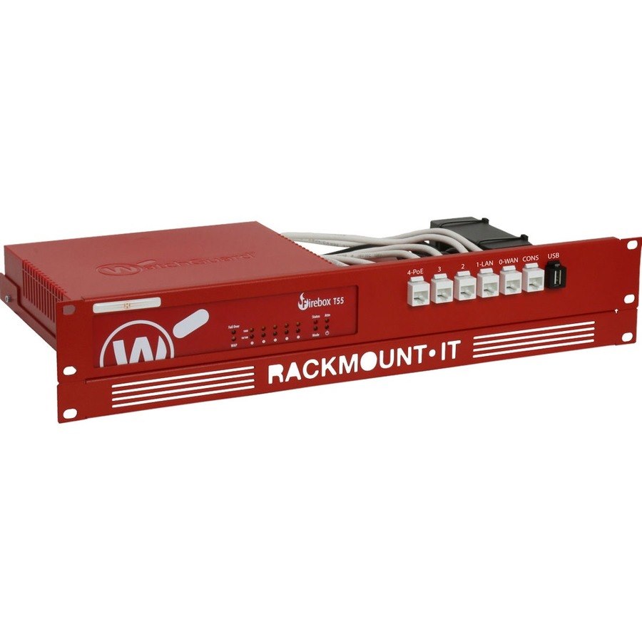 RACKMOUNT.IT RM-WG-T5 2U Rack-mountable Rack Shelf for Firewall - 482.60 mm Rack Width - Red