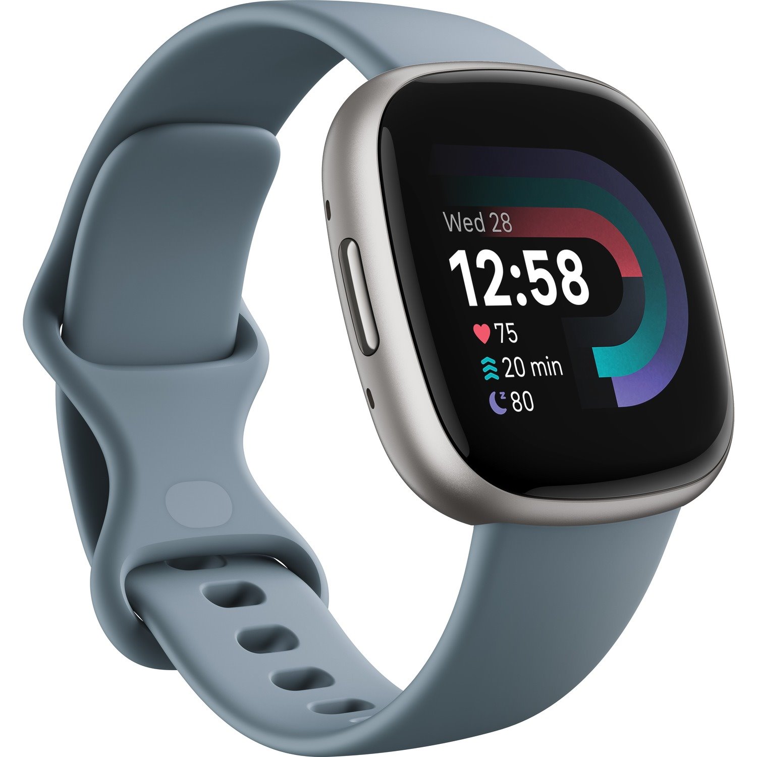 FitBit Versa 4Waterfall Blue/Platinum