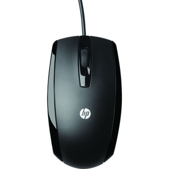 HP Mouse - USB - Optical - 3 Button(s) - Piano Black