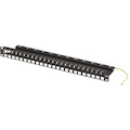 Black Box 24 Port Modular Patch Panel with Built-in Cable Management