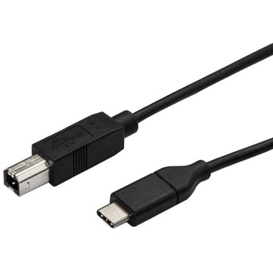 StarTech.com 0.5m USB C to USB B Printer Cable - M/M - USB 2.0 - USB C to USB B Cable - USB C Printer Cable - USB Type C to Type B Cable