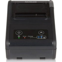 Epson TM-P60II Direct Thermal Printer - Monochrome - Handheld - Receipt Print - Bluetooth - Battery Included - 3.94 in/s Mono - 203 x 203 dpi - 2.36" Label Width