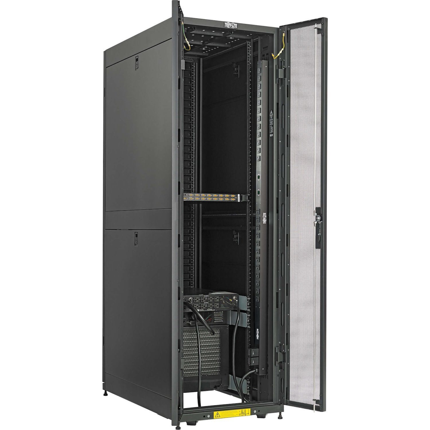 Tripp Lite by Eaton EdgeReady&trade; Micro Data Center - 40U, 3 kVA UPS, Network Management and PDU, 120V Assembled/Tested Unit