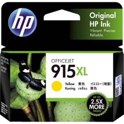 HP 915XL Original High Yield Inkjet Ink Cartridge - Yellow Pack