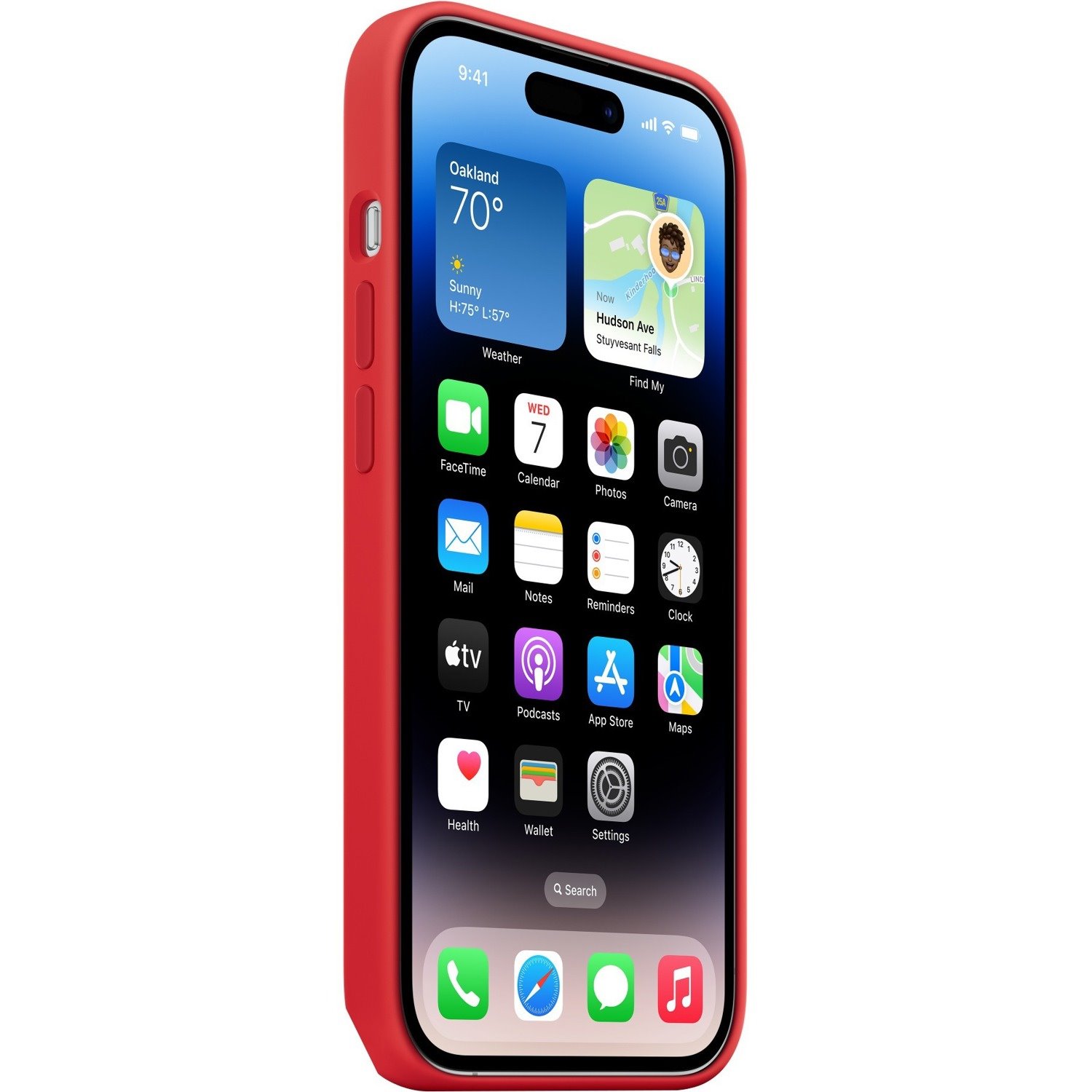 Apple Case for Apple iPhone 14 Pro Smartphone - Red