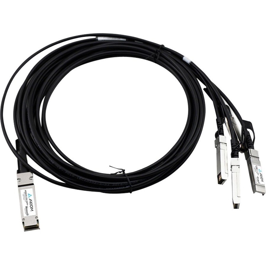 Axiom 40GBASE-CR4 QSFP+ to 4 10GBASE-CU SFP+ Passive DAC Arista Compatible 5m