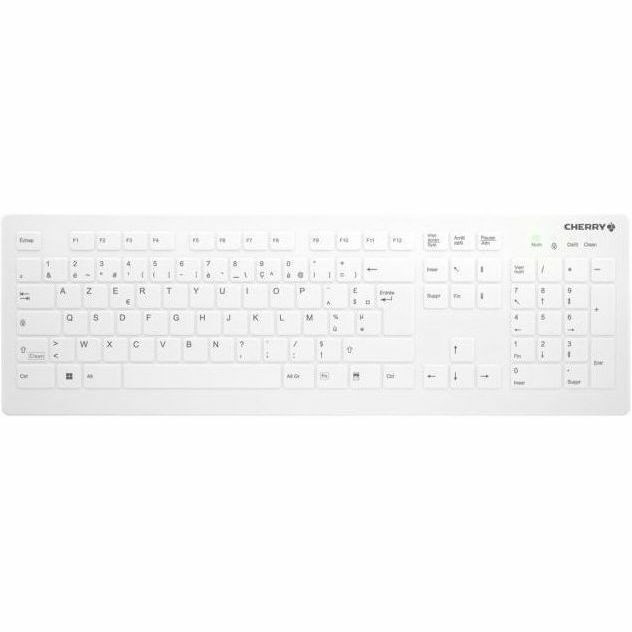 Active Key AK-C8112 Keyboard - Wireless Connectivity - USB Type A Interface - White