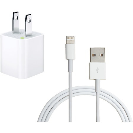 4XEM Wall Charger and 6ft Lightning Cable for Apple iPhone/iPod, USB AC Power adapter - MFi Certified