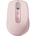 Logitech MX Anywhere 3 Mouse - Bluetooth/Radio Frequency - USB - Darkfield - 6 Button(s) - Rose
