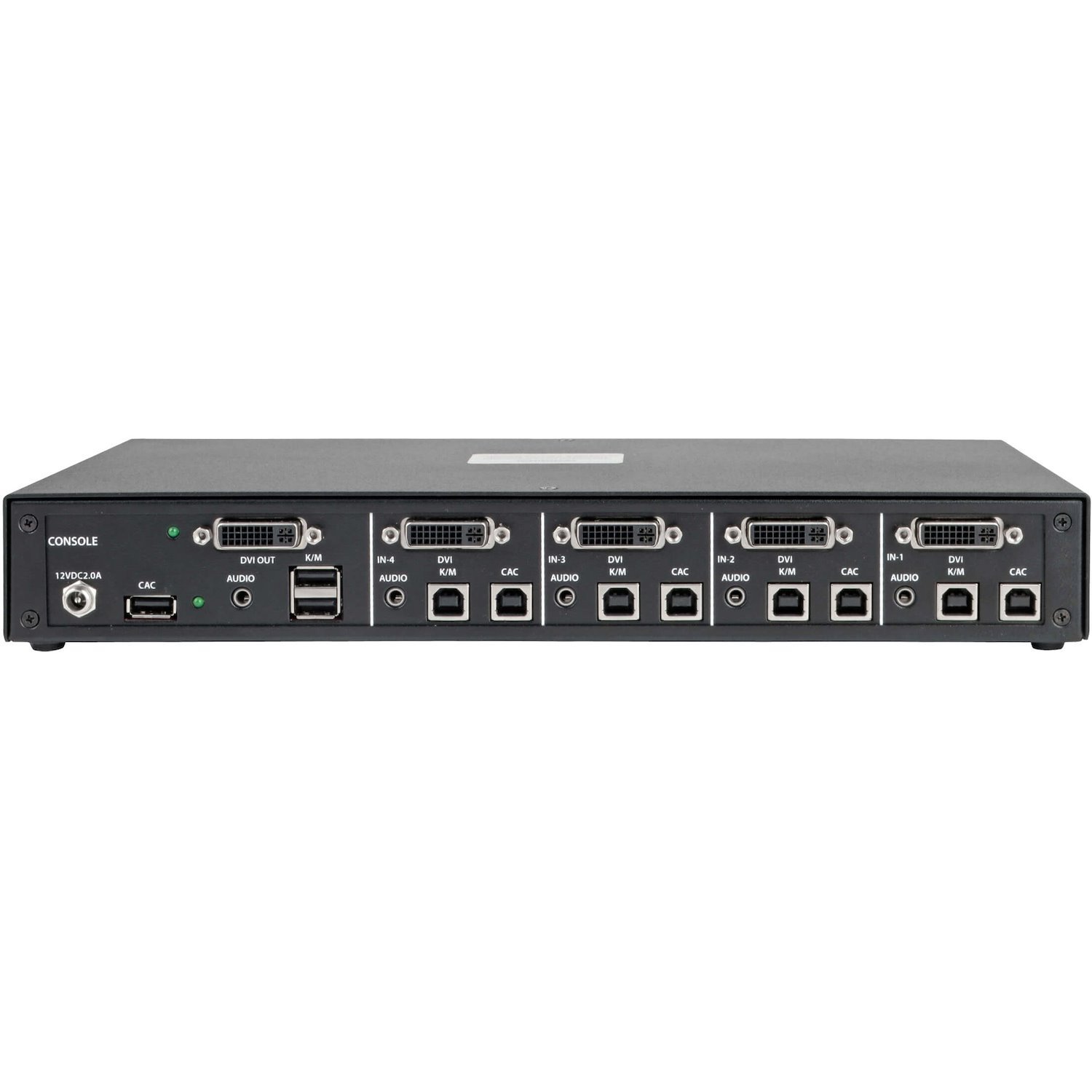 Tripp Lite by Eaton Secure KVM Switch, 4-Port, DVI to DVI, NIAP PP3.0 Certified, Audio, CAC Support, Single Monitor, TAA